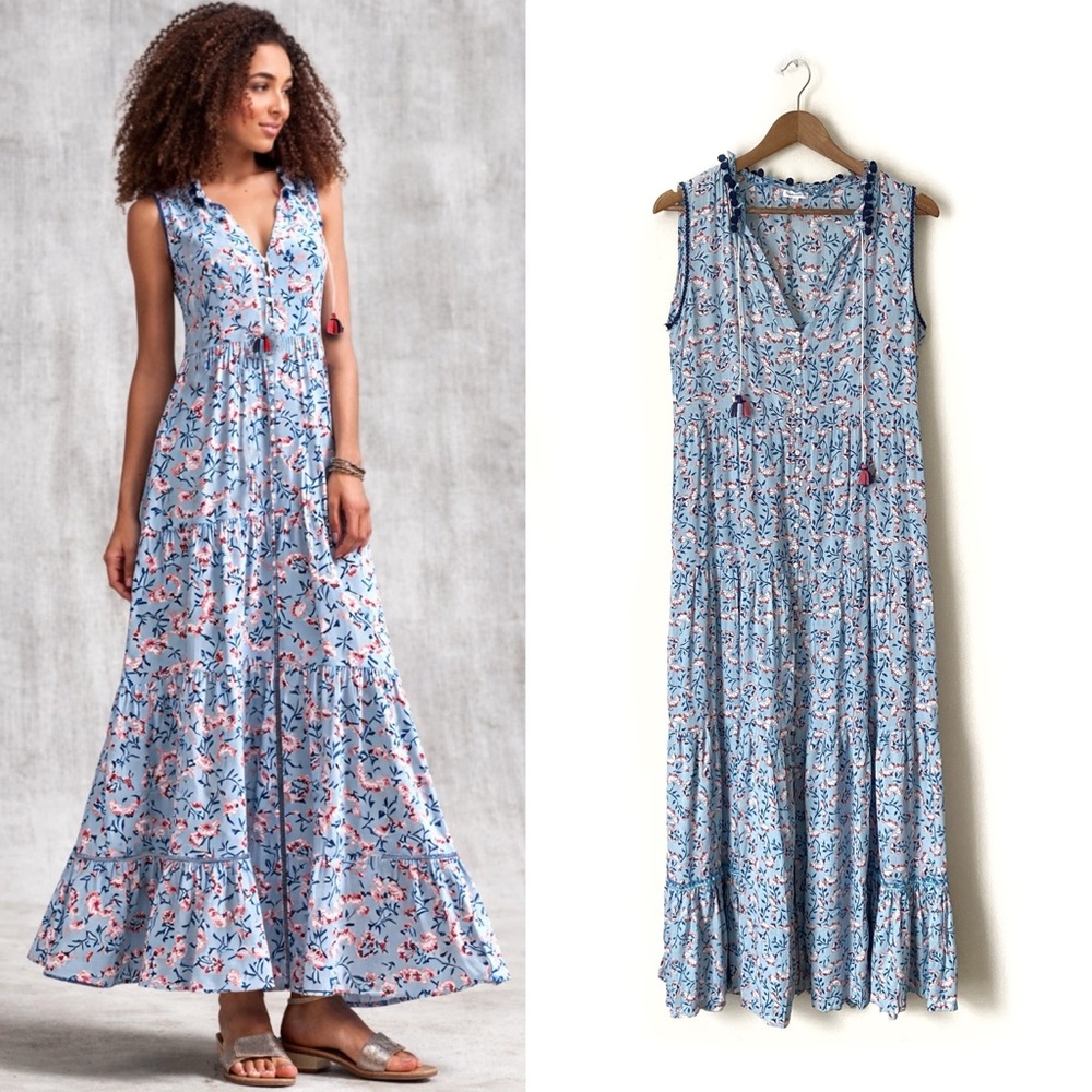 Poupette St Barth Clara Sleeveless Maxi Dress